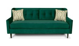 England Green Velvet Sofa